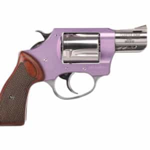 Charter Arms Coyote .380 ACP lavender revolver with 2-inch ported barrel and 5-shot cylinder