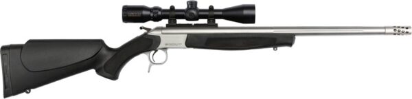 gcr4806ssc scoped CVA SCOUT TD 45-70 25" - W/BRAKE 3-9X40 SS/BLACK SYN