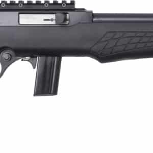 Rossi RS22 .22 LR 18-inch threaded barrel semi-auto rifle, matte black, synthetic stock