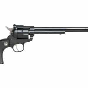 Ruger Single-Six Convertible revolver blued finish with 9.5 inch barrel and black checkered grip