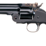 101959 Taylors & Company 550664 Second Model Schofield 45 Colt (LC) Caliber with 5" Barrel, 6rd Capacity Cylinder, Overall Blued Finish Steel & Walnut Grip