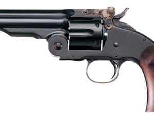 Taylors and Company Second Model Schofield .45 Long Colt 5 inch blued revolver with walnut grip