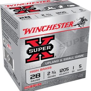 Winchester Ammo X28H5 Super X Heavy Game Load High Brass 28Gauge 2.75" 1oz 5Shot 25 Per Box/10 Case