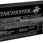 121902 Winchester Ammo SUP350 Super Suppressed 350Legend 255gr Open Tip Range 20 Per Box/10 Case