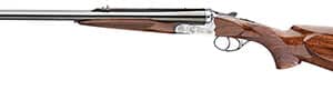 Rizzini USA 7001500 Rhino Express  500 Nitro Express 2rd 26" Gloss Blued 26" Chrome-Lined Barrel Coin Anodized Silver Engraved Steel Oiled Turkish Walnut Ambidextrous Hand