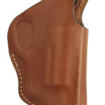 149455 Hunter Company 1167 High Ride OWB Chestnut Tan Leather Belt Loop Fits Taurus Public Defender Fits 2" Barrel Right Hand