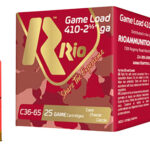 153244 Rio Ammunition RC368 Game Load Heavy Field 410 Gauge 2.50" 1/2 oz 8 Shot 25 Per Box/ 10 Case