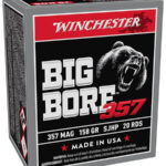 157094 Winchester Ammo X357MBB Big Bore 357Mag 158gr Semi Jacketed Hollow Point 20 Per Box/10 Case