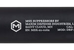 159412 Maxim Defense MXM48351 DRF 22 Cal (Rimfire), 5.90" Black Titanium/Aluminum, 1/2"-28 tpi Direct Thread Mount