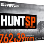 163671 Ammo Inc 76239123SPA20 Hunt 7.62x39mm 123gr Soft Point 20 Per Box/10 Case