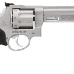 166856 Taurus 2608069CMP 608 Competition 357 Mag/38 Special +P 8rd 6" Matte Stainless Steel Barrel, Cylinder & Frame, Black Finger Grooved Grip, Transfer Bar Safety, Exposed Hammer