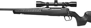 Savage Axis XP .22-250 Remington left-hand bolt-action rifle with 3-9x40 scope, black synthetic stock