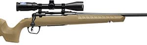 Savage AXIS 2 XP 7mm-08 compact rifle with factory-mounted 3-9x40 scope in Flat Dark Earth