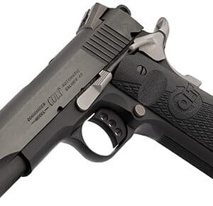 Colt Night Commander .45 ACP 4.25 in Cerakote frame, blued slide, black G10 grips
