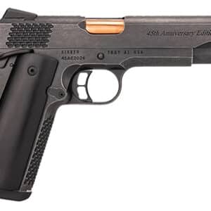 Kimber Mfg.,inc 3700841 45th Anniversary Limited Edition Full Size Frame 45 ACP 8+1 5" Titanium Nitride Distressed Cerakote Distressed Cerakote Black Horn Grip