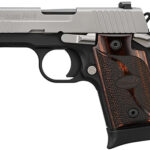 171350 Sig Sauer 9389TXR3AMBI P938 Two-Tone 9mm 6/7rds 3" Stainless Bead Blast Slide Black Anodized Hogue Walnut Grip