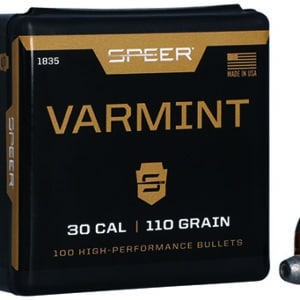 Speer 1835 Varmint  30Cal 110gr Jacketed Hollow Point 100 Per Box/5 Case