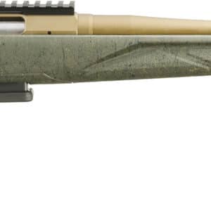 Ruger American Predator Gen II 6mm Creedmoor 22-inch fluted burnt bronze barrel with green splatter synthetic stock