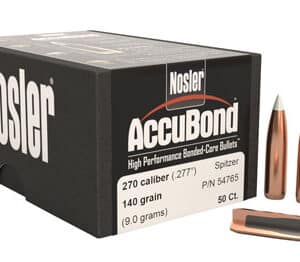 Nosler 54765 AccuBond  270Win 140gr Spitzer Point 50/Box