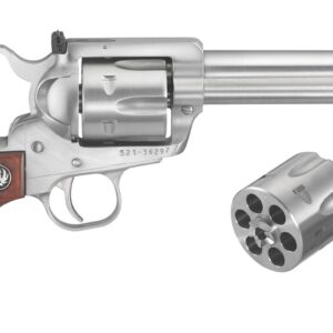 Ruger Flattop revolver stainless 5.5-inch barrel wood grips adjustable sights