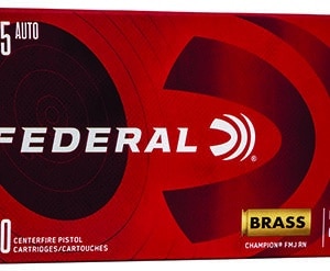 Federal WM5233 Champion Training 45ACP 230gr Full Metal Jacket 50 Per Box/20 Case