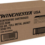 AW2231000 WINCHESTER USA 223 REM 55GR - FMJ 1000RD CASE LOT