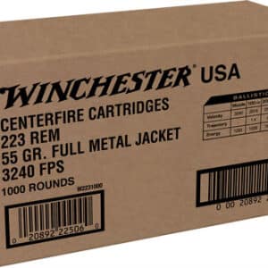 WINCHESTER USA 223 REM 55GR - FMJ 1000RD CASE LOT