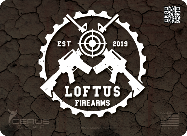 EDC Gun Cleaning Mat Loftus Firearms Logo