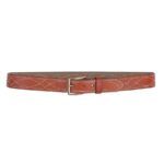 DIB27TP44Z0 1 5 DeSantis Fancy Stitch Lined Belt 1.5" Tan Size 36