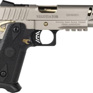 Girsan Witness 2311 Negotiator 10mm pistol black frame titanium nitride slide with gold accents