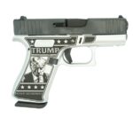 GLOCK 43X 9MM W FRONT RAILS BLACK USA Trump 2024 Mug Shot GLUX4350201FRMS Right Glock 43x Custom "Trump Mug Shot" Handgun 9mm Luger 10rd Magazines (2) 3.4" Barrel Accessory Rail USA Made