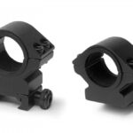 KL7408 Konus 2-Piece Steel Riflescope Rings With Quick Release Lever 1" Low - Matte Black