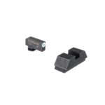 KQGL480 1 Ameriglo Optics Compatible Tritium Handgun Sight Set for Glock Flat Black .295? Rear 1L Tall Green with White .220? Front