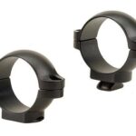 LU49898 Leupold 2-Piece STD Windage Adjustable Steel Rings 1" Low Matte