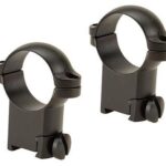 LU49943 Leupold 2-Piece Solid Steel Ringmounts - Sako 1" Super High Matte Black