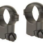 LU49944 Leupold 2-Piece Solid Steel Ringmounts - Ruger M77 1" Super High Matte Black