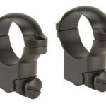 LU49952 Leupold 2-Piece Solid Steel Ringmounts - Ruger M77 1" High Matte Black