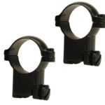 LU49954 Leupold 2-Piece Solid Steel Ringmounts - Ruger M77 1" Super High Matte Black