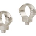 LU49975 Leupold 2-Piece Quick Release (QR) Scope Rings - 1" Medium Silver