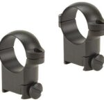 LU54410 Leupold 2-Piece Solid Steel Ringmounts - Sako 1" High Matte Black