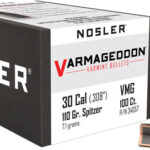 N34057 1 NOSLER BULLETS 30 CAL .308 - 110GR VARMAGEDDON TIPPED 100CT