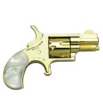 NDNAA22SGE 1 NAA Gold Plated .22 S Handgun .22 S 5rd Capacity 1.13" Barrel Gold with Pearl Grips