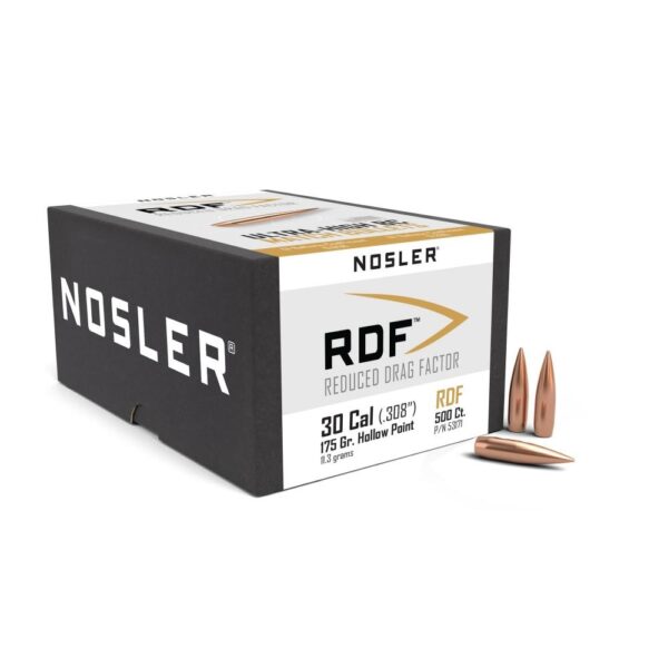 NO53171 1 Nosler RDF Match Bullets .30 cal .308" 175 gr HPBT 500/ct