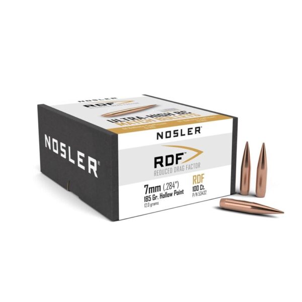 NO53432 1 Nosler RDF Match Bullets 7mm 185 HPBT (100 ct)