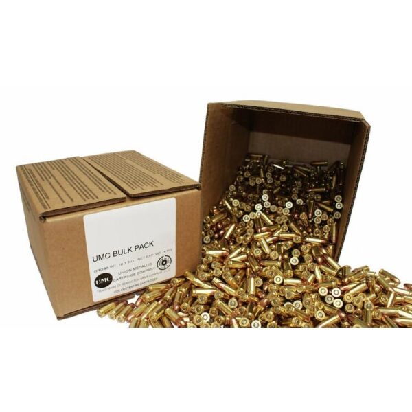 RT23645 1 Remington UMC Handgun Ammunition 9mm Luger 115 gr MC 1145 fps 1000/ct (Bulk)