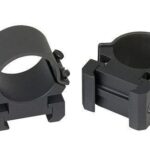 WE49144 Weaver Sure Grip Windage Adjustable Aluminum Scope Rings (4-Screws) - 1" High Matte