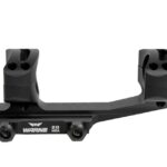 WJLRSKEL1TW Warne Tactical LR-SKEL Long-Range MSR Precision Mount 1" Black 20 MOA