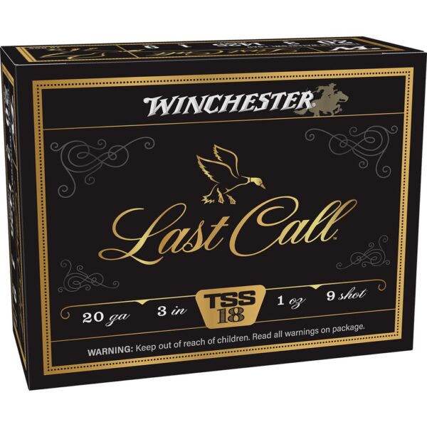 WNLCTSS20391 Winchester Last Call Waterfowl TSS Shotshells 20ga 3" 1oz 1425fps #9 10/ct