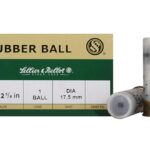 ZYSB12RBA Sellier & Bellot Shotgun Ammunition 12 ga 2 3/4" 1 ball Rubber - 25/box