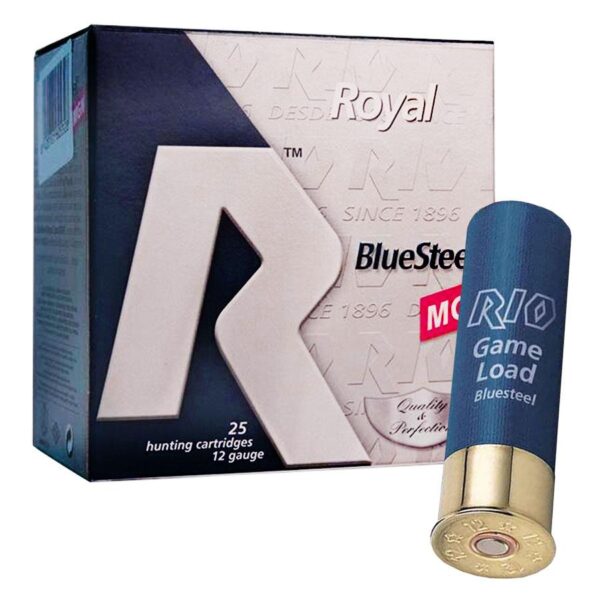 rio royal bluesteel 12 ga max 1 3 8 oz bb 1550 fps 25 ct rorbssm40bb main Rio Royal BlueSteel 12 ga 3 1/2" MAX 1 3/8 oz #BB 1550 fps - 25/ct